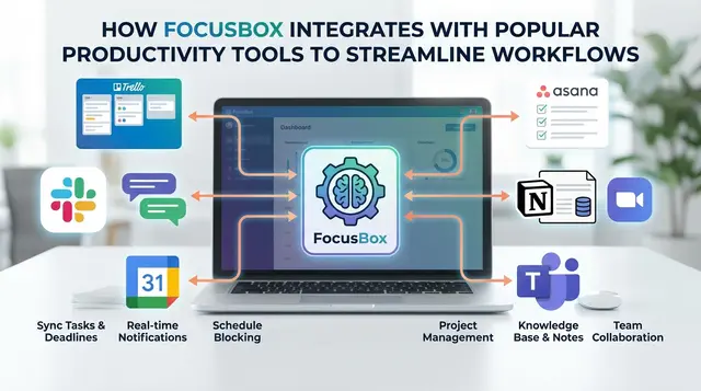 How FocusBox Integrations Supercharge Productivity: Connect Google Calendar, Trello, Slack & More (2026 Guide)