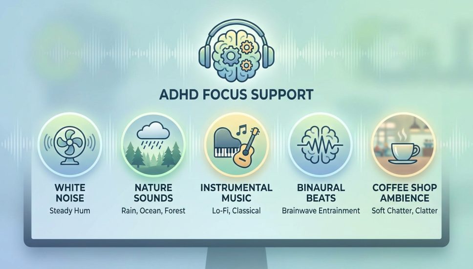 Top Ambient Sound Types That Help ADHD Users Stay Concentrated (2026 Guide) Top Ambient Sound Types That Help ADHD Users Stay Concentrated (2026 Guide)