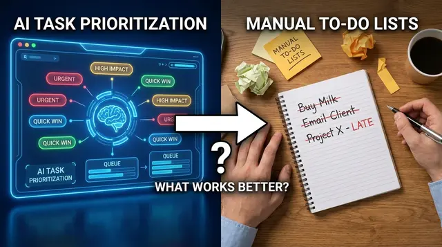 AI Task Prioritization vs Manual To-Do Lists: Which Boosts Productivity in 2026?