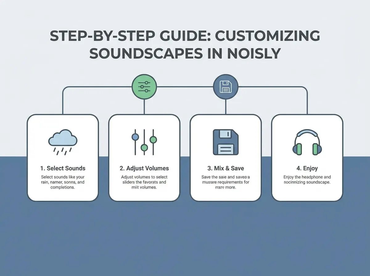 Step-by-step guide for customizing soundscapes in Noisly
