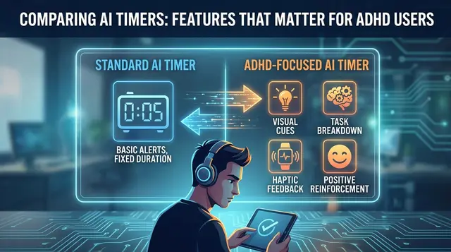 Comparing AI Timers: The Features That Truly Matter for ADHD Users (2026 Guide)