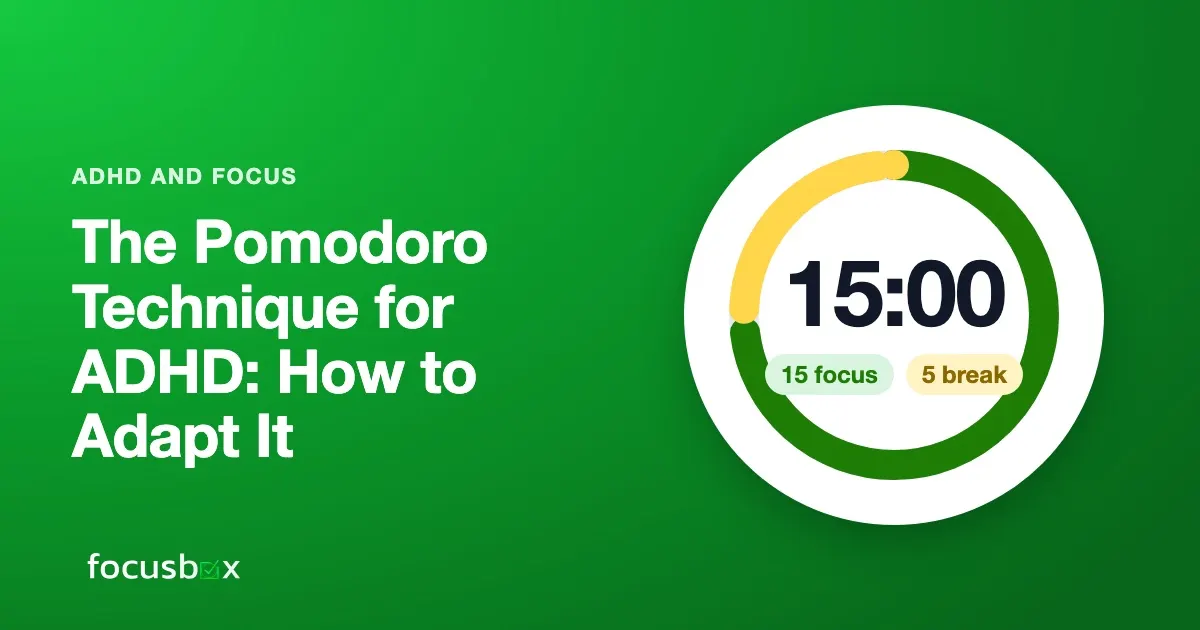 The Pomodoro Technique for ADHD: How to Adapt It
