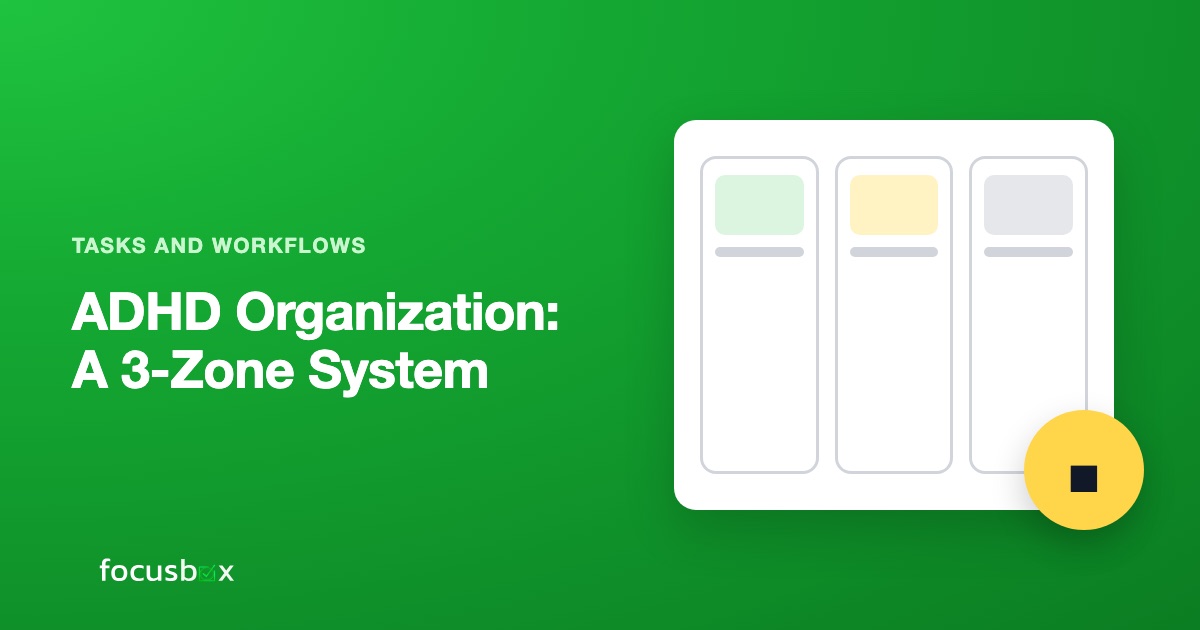 ADHD Organization: A 3-Zone System That Holds Up