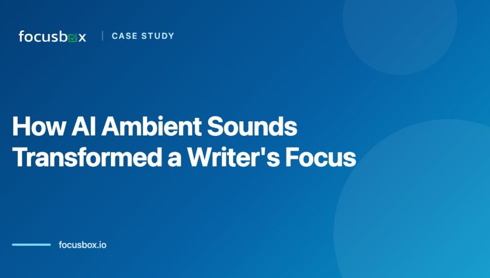 Case Study: How AI Ambient Sounds Transformed One Writer’s Focus in 2026 Case Study: How AI Ambient Sounds Transformed One Writer’s Focus in 2026